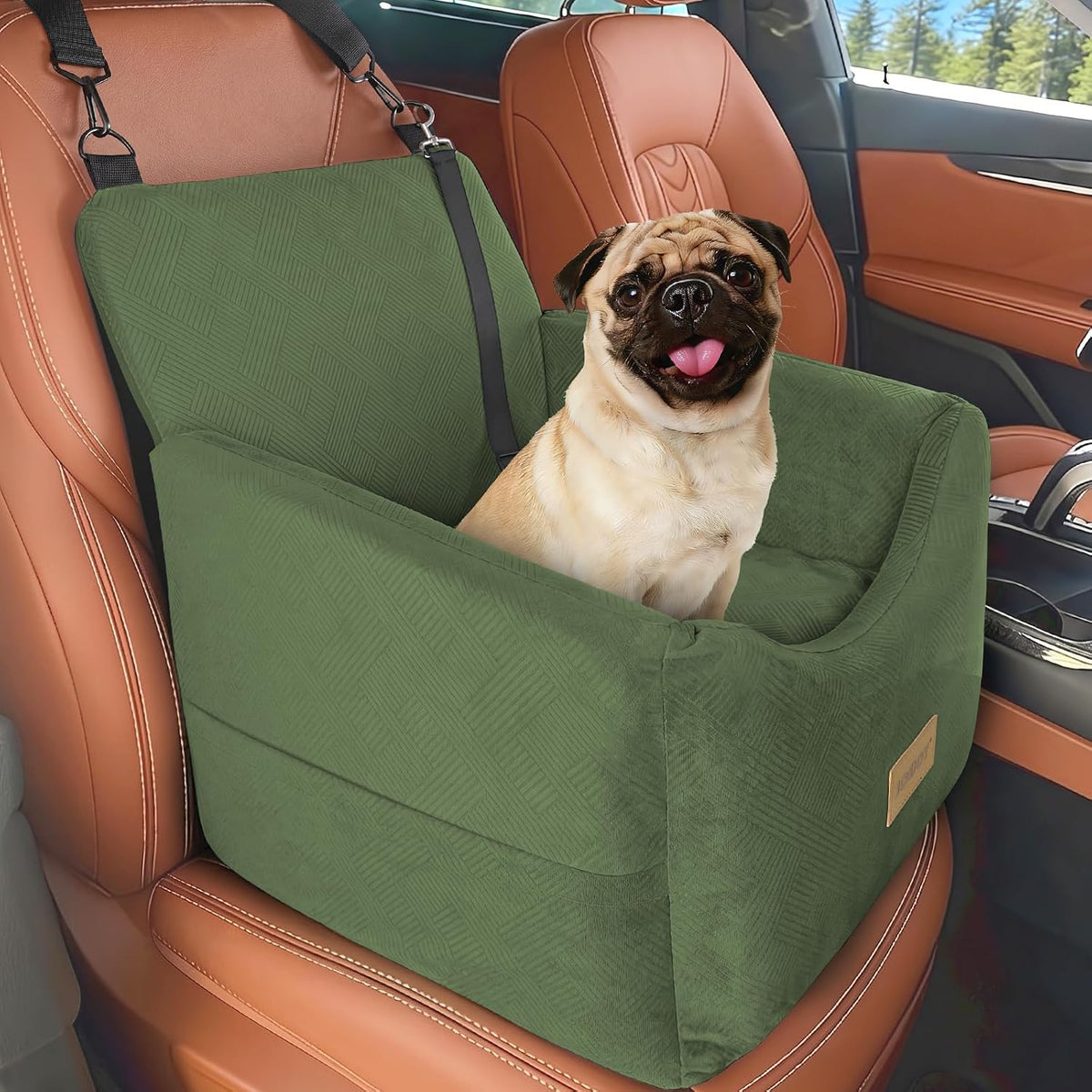 JOEJOY Dog Car Seats for Small Medium Dogs Under 35lbs - Green / Small/Medium - image 2