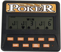 5-in-1 LCD Electronic Handheld Poker Game, Ages 8+ – Fun for Kids & Family