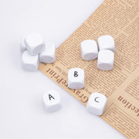 22MM Rounded Blank Six Sided Dice Lianshi Teaching Created Sesources - 10Pcs / White - image 4