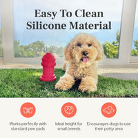 Small Dog Fire Hydrant 4x7 Silicone Soft Potty Training Aid for Small - Grey - image 2