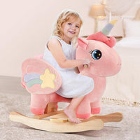 FUNLIO Unicorn Baby Rocking Horse - Beautiful Pink Unicorn - image 2