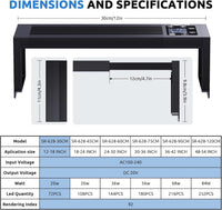 SEAOURA 24/7 LED Aquarium Light for 12-18 Inch Fish Tank Plant - for 12-18 inch tank - image 2