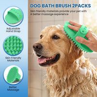 Dog Grooming Rake 4-in-1 Kit, Deshedding Undercoat Rake - Green Kit 4PCS - image 4