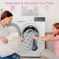 2 Pack 72"x 72" Waterproof Non Slip Wee pad，Reusable Washable Pee - 36x41 Inch (Pack of 2) - image 4