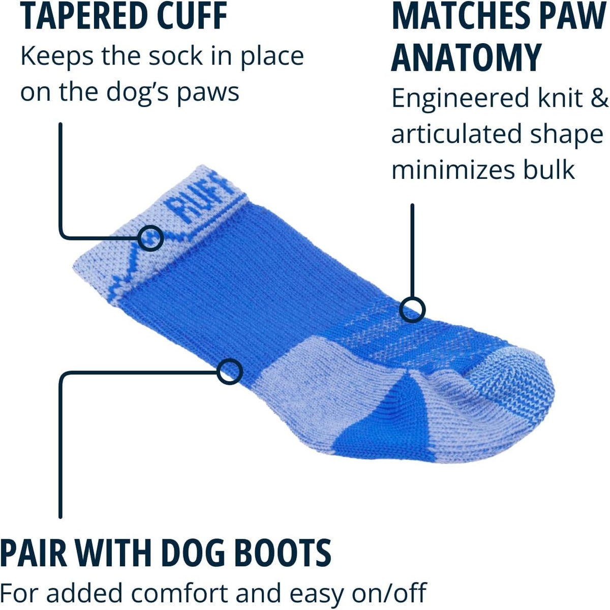 Ruffwear, Bark'n Boot Dog Socks - Blue Pool / 2.00 in/ 2.25 in - image 3