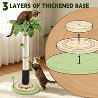 40'' Tall Sisal Cat Scratching Post - green-39.4inch - image 4