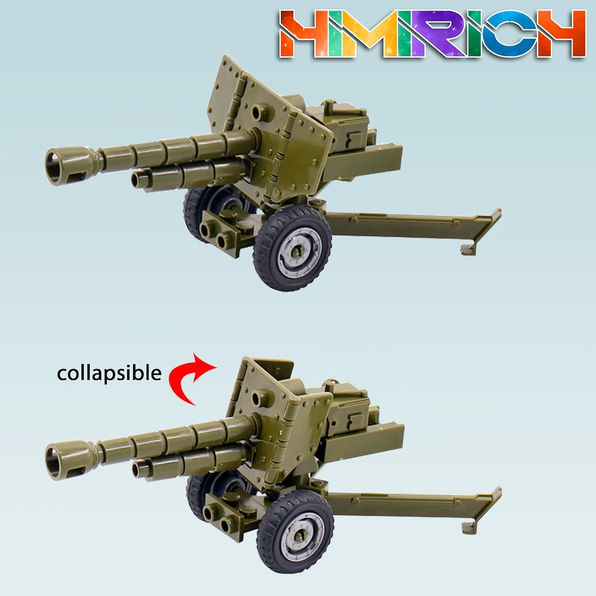 Weapons Pack Military Toy Set Building Blocks Model for Soldier - 1 Pack-Howitzer Set - image 3