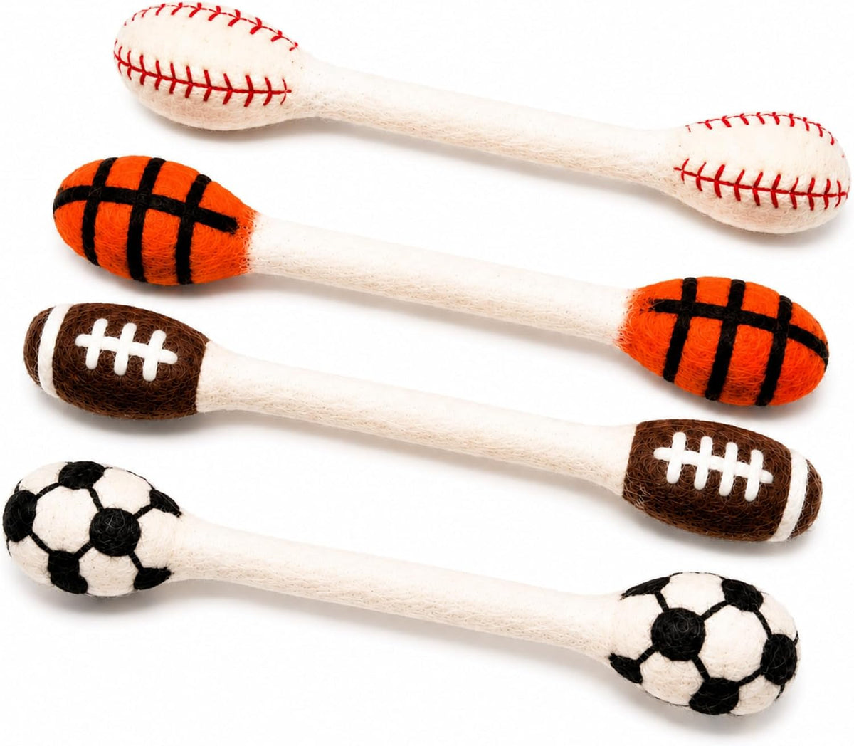 Glaciart One XXL Swabs Cat Toys with Catnip, 2 Pk - Sport Ball Swabs / Regular