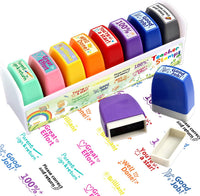 Fancy Land Teacher Stamps for Classroom Grading Stamp Set Self-Inking