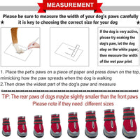 QUMY Dog Shoes for Large Medium Dog Boots & Paw Protectors for Hot - Red / Size 4: 2.2''x2.6''(W*L) for 31-40 lbs - image 2