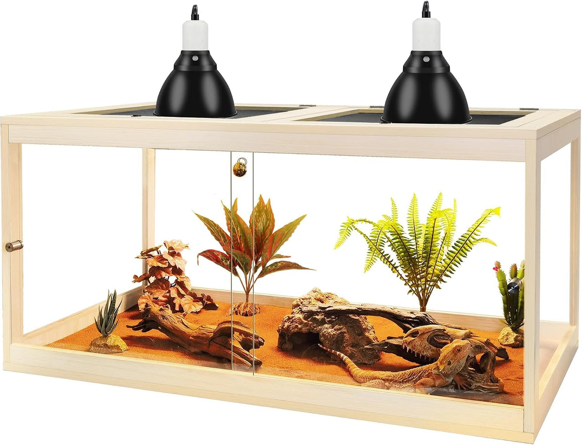 PROLEE Retile Tank, Bearded Dragon Tank - Oak / 60 Gallons