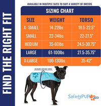 Dog Reflective Vest – Hi-Vis Fluorescent Visibility That Helps to Safeguard Your Pet On/Off Leash in Urban & Rural Areas (Teal, Large)