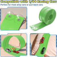 Flex Tracks 15 Ft Starter Set Flexible Race Track for Kids 3+ - Green - image 3