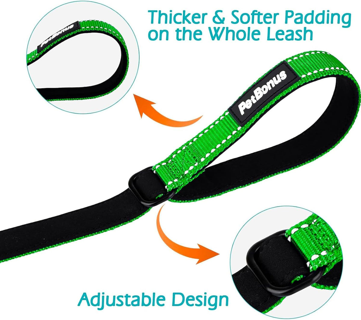 PetBonus Dog Leash Wrist Strap with Lockable Clip for Dog Retractable - Grass Green / 1 Pack - image 3