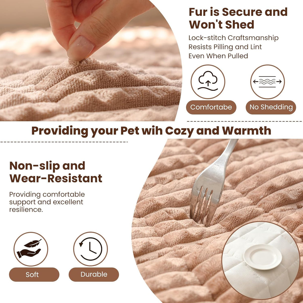 Couch Cover for Dogs Washable - Coffee / 23.6" x 47.2" - image 4
