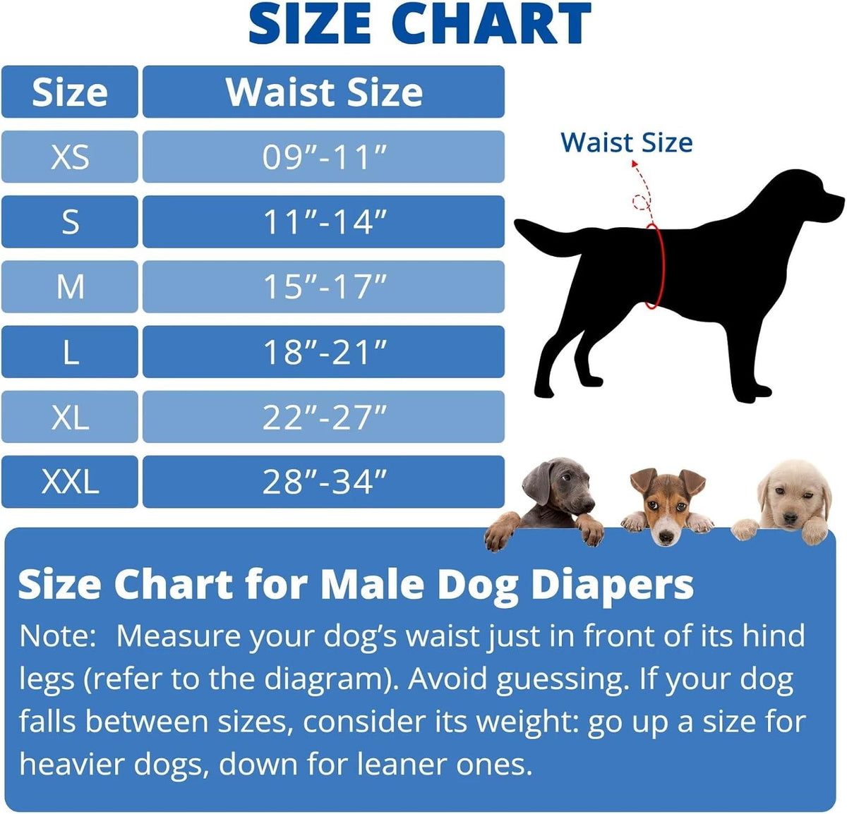 Paw Legend Washable Dog Belly Band Wrap Diapers for Male Dog - Dog Pattern / X-Small - image 4