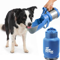 PupFlask Pro Portable Insulated Dog Water Bottle - Blue / 30 Ounce