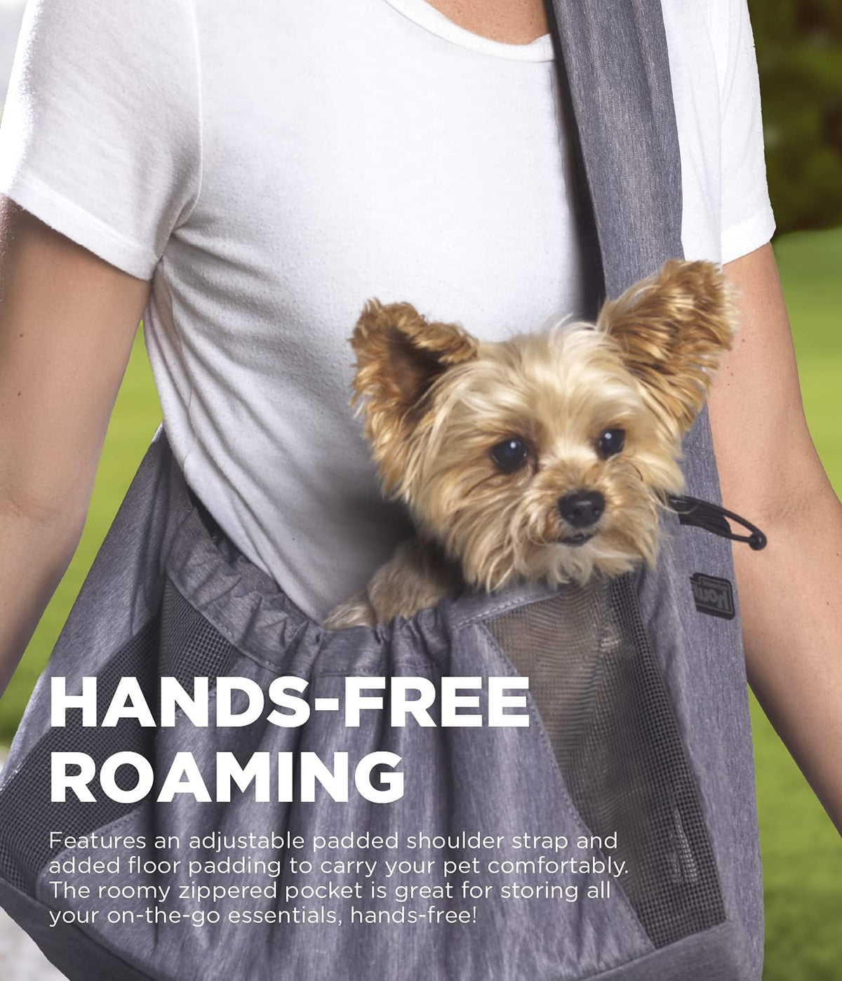Outward Hound PupPak Dog Front Carrier, 12.5" x 9" x 14" - Grey / 15.9"L x 6.7"W x 26.0"H - image 4
