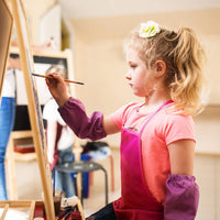 PLULON kids painting aprons in 12 bright colors with ties - view 9