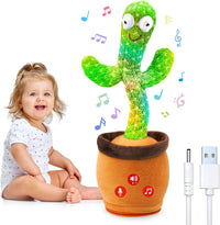 Qularlans Dancing Talking Cactus Toy for Girls Boys Interactive Gifts – Fun for Kids & Family - Rechargeable