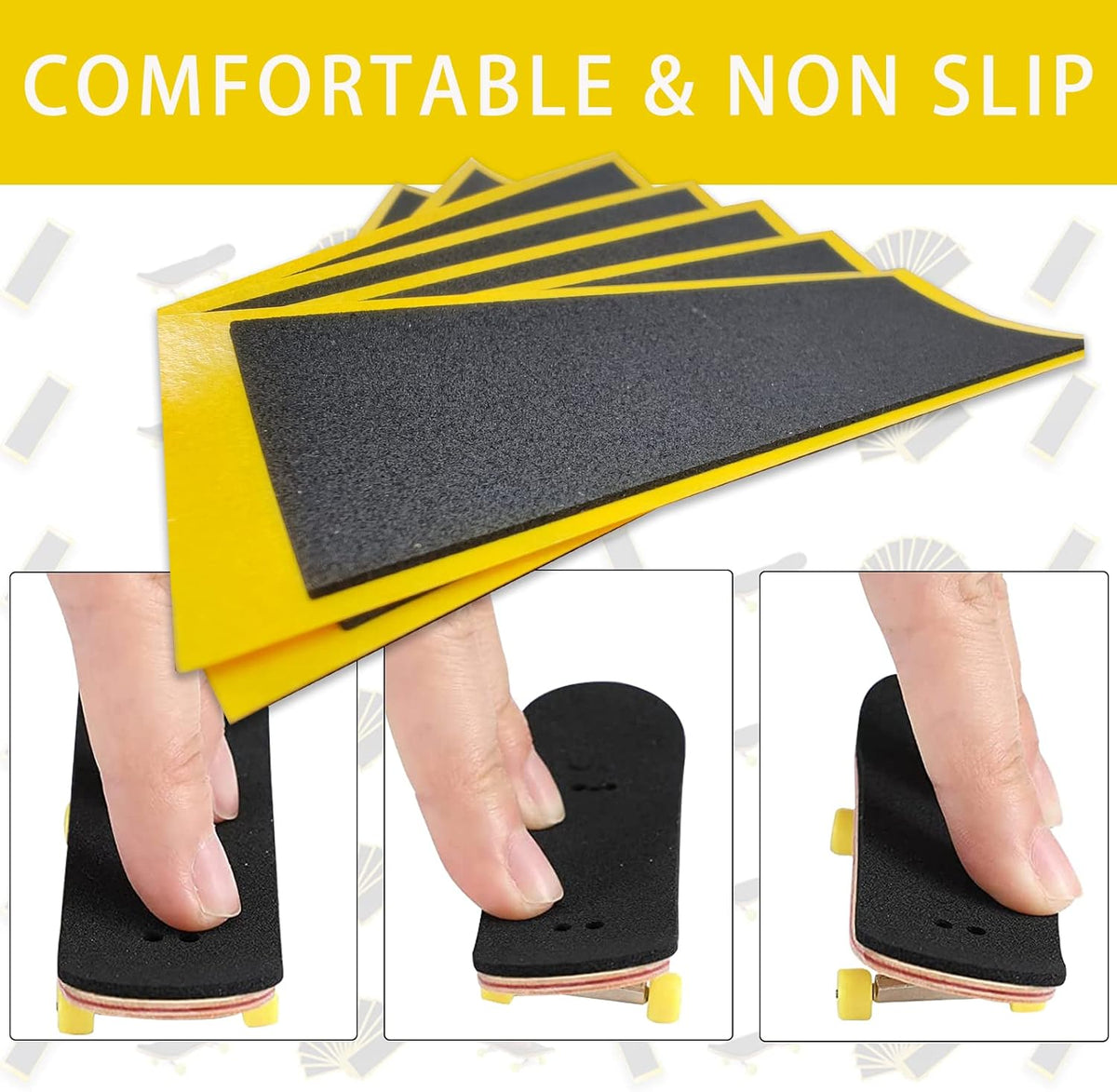 Birllaid Fingerboard Foam Grip Tape, 38mmX110mm 12 - 24 - image 2