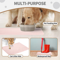 Non-Slip Waterproof Pet Feeding Mat - Medium, 20 x 12 Inch / Light Peach - image 4