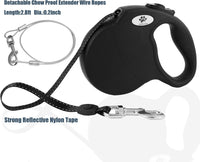 16ft Retractable Dog Leash for Large Breed Dogs up to 110 lbs - Large / Black - image 4