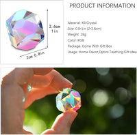 Colorful 20mm K9 Optical Crystal Glass Prism For Physics Teaching – Fun for Kids & Family - 20mm Polyhedron - image 2