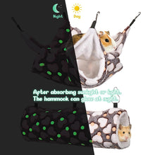 Noctilucent Luminous Guinea Pig Rat Hammock Bunkbed Hanging Tunnel - Brown - image 3