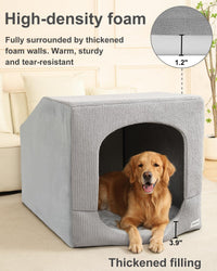 Hovicaed Indoor Dog House Small Sized Dog Tent with Dog Cave Bed - XX-Large (42"L x 30"W x 30"Th) - image 4