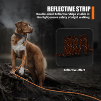 Long Dog Leash Reflective Rope Training Lead 15ft 30ft 50ft Check Cord – Essentials for Dogs - Orange / 50ft x 3/8inch - image 4