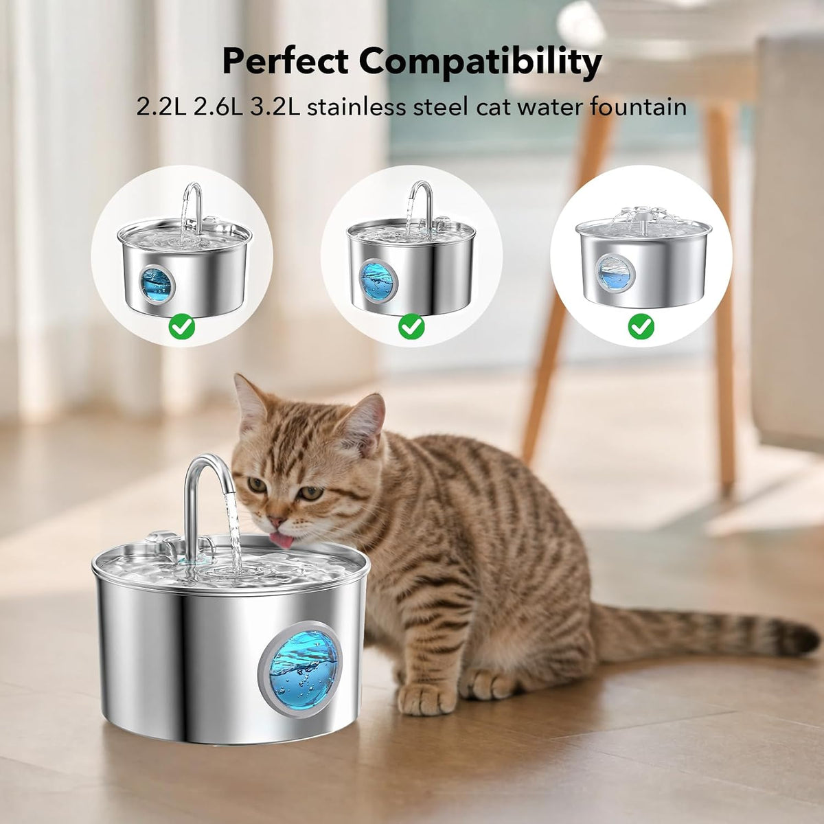 16 Pack Replacement Filters for Cat/Dog Water Fountain - 16 Filter+1 Brush - image 2