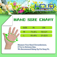 HANDLANDY Leather Gardening Gloves, Thorn Proof Long Gauntlet Heavy Duty Garden Gloves, Elbow Length Rose Pruning Weeding Yard Glove (Large, Green)