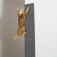 SHENGOCASE Thickened Cat Wall Corner Climbing Carpet, Cat Wall Furniture, Wall Corner Scratcher, Scratching Post (Gray), Grey