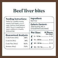 King Lou Pets - Beef Liver Dog Treats - Freeze Dried Liver Treats For Dogs and Cats - USA-Made Dog and Cat Treats - Rich in Iron, Vitamins and Nutrients For Immune Health - 1 lb Prior to Freeze-Drying