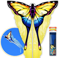 SGftre Tulle Butterfly Pink Kite，Extremely Easy to Fly - yellow
