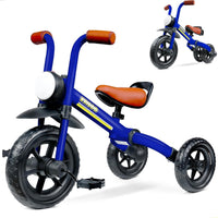 KRIDDO 2-in-1 Foldable Balance Bike and Toddler Tricycle for 2 to 5 - Blue