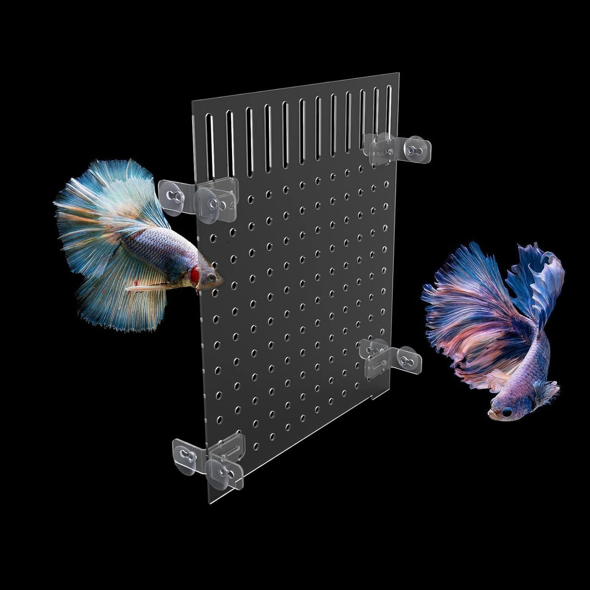 Aquarium Fish Tank Divider Acrylic Isolation Grid Board with Suction - 30x40cm - image 2