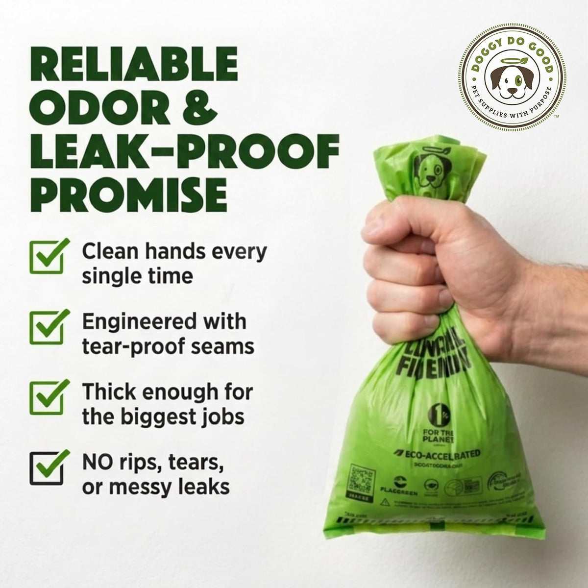 Doggy Do Good, Dog Poop Bags, Unscented - 60 Count (Pack of 1) - image 4