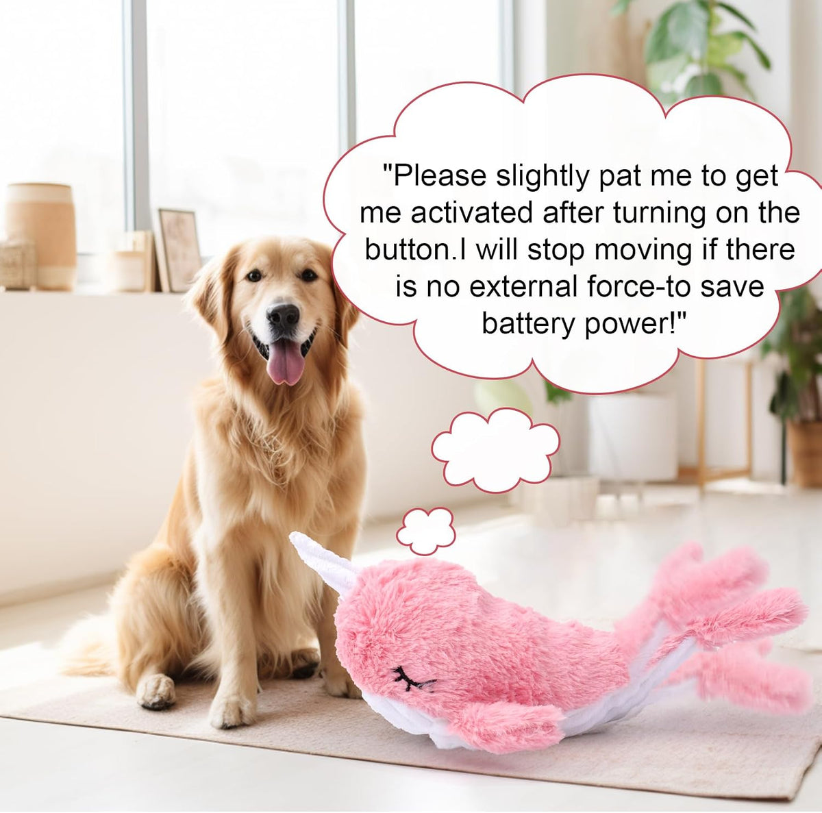 Mity rain Interactive Lobster Dog Toy – Essentials for Dogs - Whale - image 2