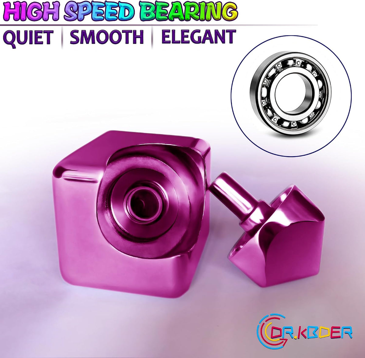 Fidget Spinner Toys Cube Adults - Pink - image 3