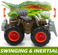 Oriate Friction Powered Dinosaur ATV Toy Cars for Children - Velociraptor 2 - image 2