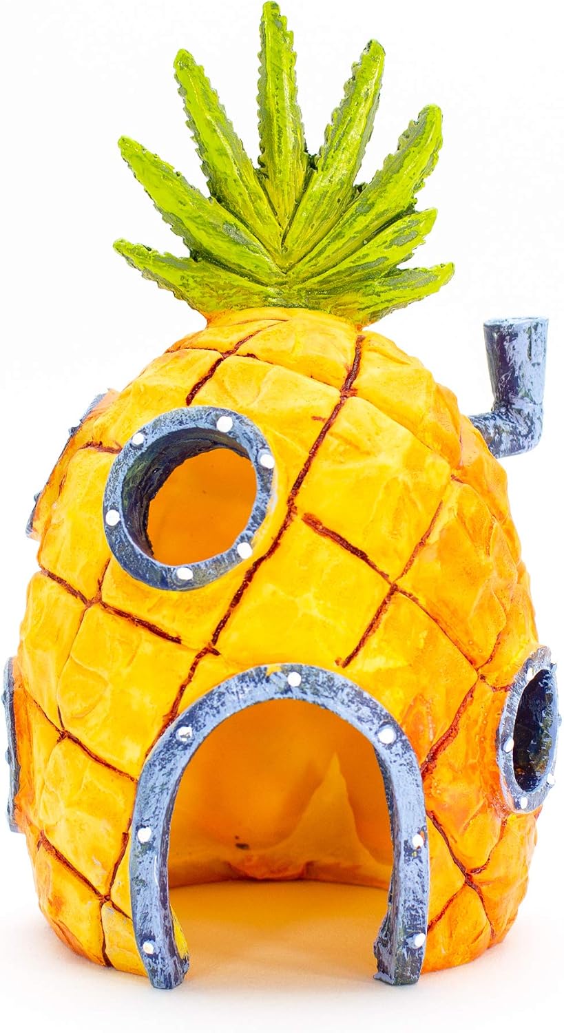 Penn-Plax Spongebob & Pineapple House Aquarium Decor - Large / Pineapple Home - image 4
