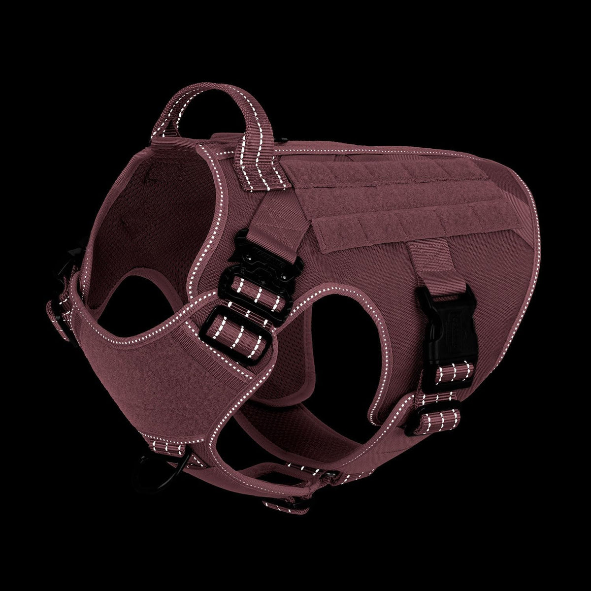 Tactical Dog Harness for Large Dogs, Reflective No Pull Dog Vest - Large (Pack of 1) / Pink - image 4