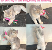 Catnip Toys, 5PCS Soft Plush Pink Fish Cat Toy Chew Kitten Toys – Essentials for Cats - image 3