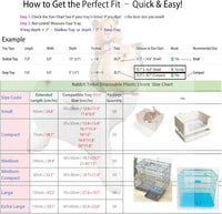 50 Pcs Disposable Rabbit Cage Liner Quick Cleanup Litter Box Liners - Small-Standard - image 3