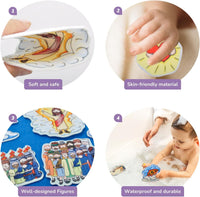 CHEFAN Noah's Ark Felt Board Bible Stories - Jesus Resurrection & Other 3 Bible Stories Set - image 3