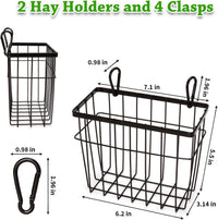 SANGLE SOPFFY Rabbit hay Feeder Small Animal Feeding Set with 350ml - black-1 - image 3