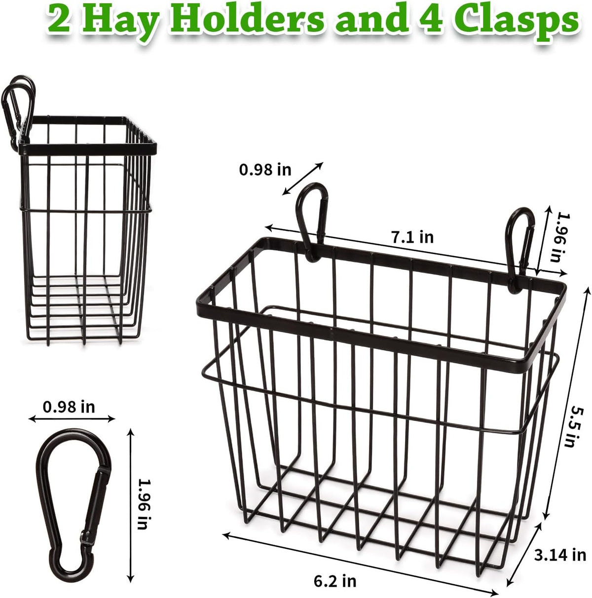 SANGLE SOPFFY Rabbit hay Feeder Small Animal Feeding Set with 350ml - black-1 - image 3