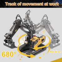 Dwi Dowellin Rc Bulldozer Toys for Boys - Excavator H - image 2